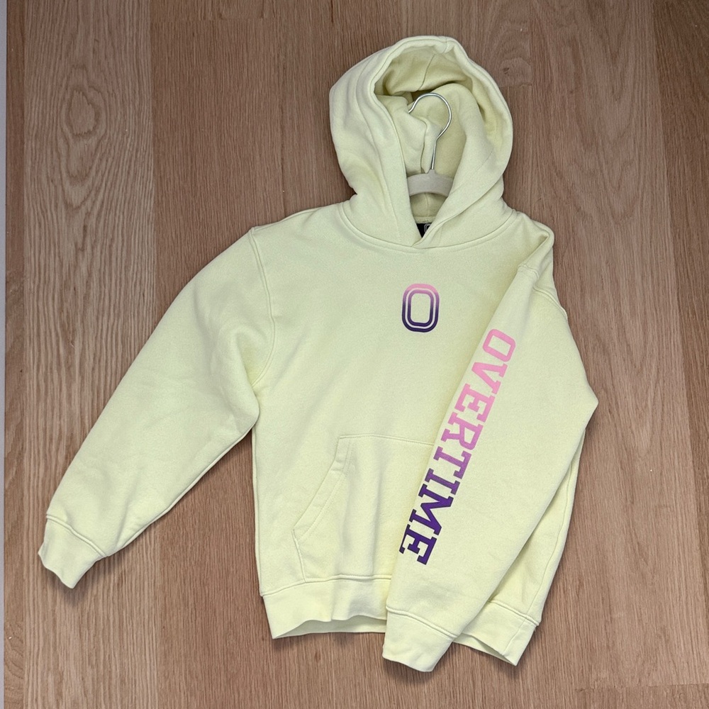 Overtime Youth Boy Neon Gradient Hoodie w Logo -size small - Worn 1x - sold out